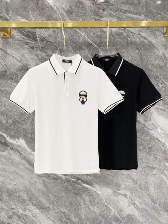 Picture of Fendi Polo Shirts Short _SKUFendiM-3XLomtr15628109